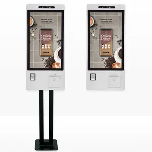 Pantalla táctil de autoservicio de 21,5/24/27 pulgadas Autoservicio interactivo Android NFC POS Quiosco de impresora