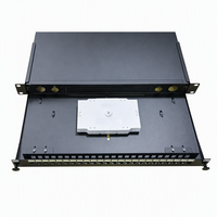 Panneau de brassage à fibres optiques 19 pouces pour montage en rack SC LC haute densité 24 ports avec plateaux de raccordement pour centres de données FTTH