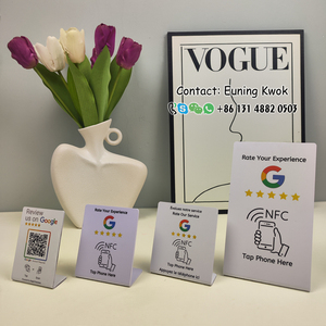 Nhà máy giá thấp NFC Đứng Đen NFC Bảng <span class=keywords><strong>Menu</strong></span> hiển thị đứng sang trọng NFC vàng hồng phương tiện truyền thông xã hội đứng - Product Image 4