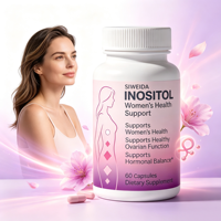 Cápsulas de Inositol 1000mg, Mio-Inositol y D-Chiro-Inositol 40:1, para el Equilibrio Hormonal Femenino, Salud Ovárica, Ácido Fólico y D3, 60 Cápsulas