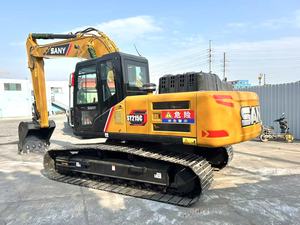 Excavadora de Orugas Usada SANYSY215C de Bajo Precio, Excavadoras de 21t, Excavadora Hidráulica Original de Tamaño Mediano con Martillo - Product Image 2