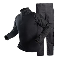 Tenue Tactique Camouflage Homme - Ensemble Chemise et Pantalon Uniforme Militaire Type Frog Suit pour Forces Spéciales