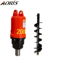 AORIS Bor Tanah Hidrolik Torsi Tinggi untuk Excavator Mini 1-1.5T