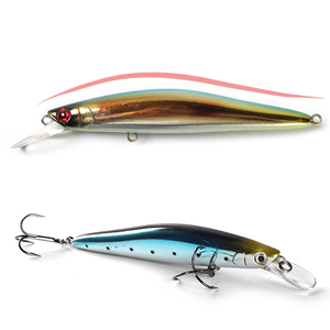 Leurre <span class=keywords><strong>de</strong></span> pêche en <span class=keywords><strong>mer</strong></span> Minnow appât dur coulant leurre Minnow 100mm <span class=keywords><strong>Silence</strong></span> pour bar - Product Image 6
