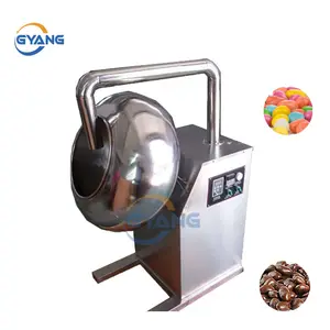 격렬하게 사용 자동 초콜릿 사탕 롤 사탕 코팅 당의선 기계 설탕 코팅 기계