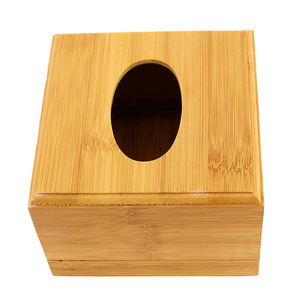 Caja de pañuelos de madera personalizada al por mayor de fábrica, caja de pañuelos de estilo chino para sala de estar, caja de madera cuadrada, se puede personalizar con logotipo o patrón. - Product Image 4