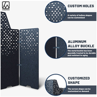 KINGMAN Écran acoustique insonorisé en fibre de polyester à cloison de bureau mobile moderne pour l'isolation par absorption acoustique pour l'entrepôt