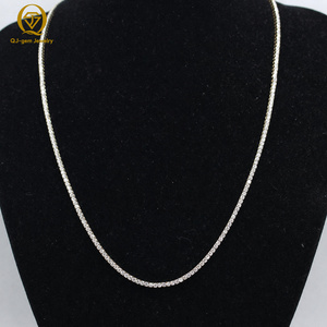 Elegante Collar de Tenis en Oro Rosa, Cadena de Oro de 10K, 14K, 18K, Diamante Cultivado en Laboratorio de Alta Claridad Blanco D con Certificado IGI - Product Image 4