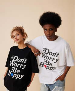Camiseta Extra Grande para Hombre de Alta Calidad, Gruesa, Cuadrada, Personalizada, 100% Algodón, 300 g/m², con Tela de Punto Estampada con Serigrafía, Transpirable - Product Image 3