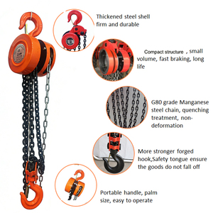 Palans à chaîne manuels ronds HSZ robustes de 1, 2 et 3 tonnes avec chaîne de levage galvanisée G80 pour la <span class=keywords><strong>construction</strong></span> et l'exploitation minière - Product Image 6