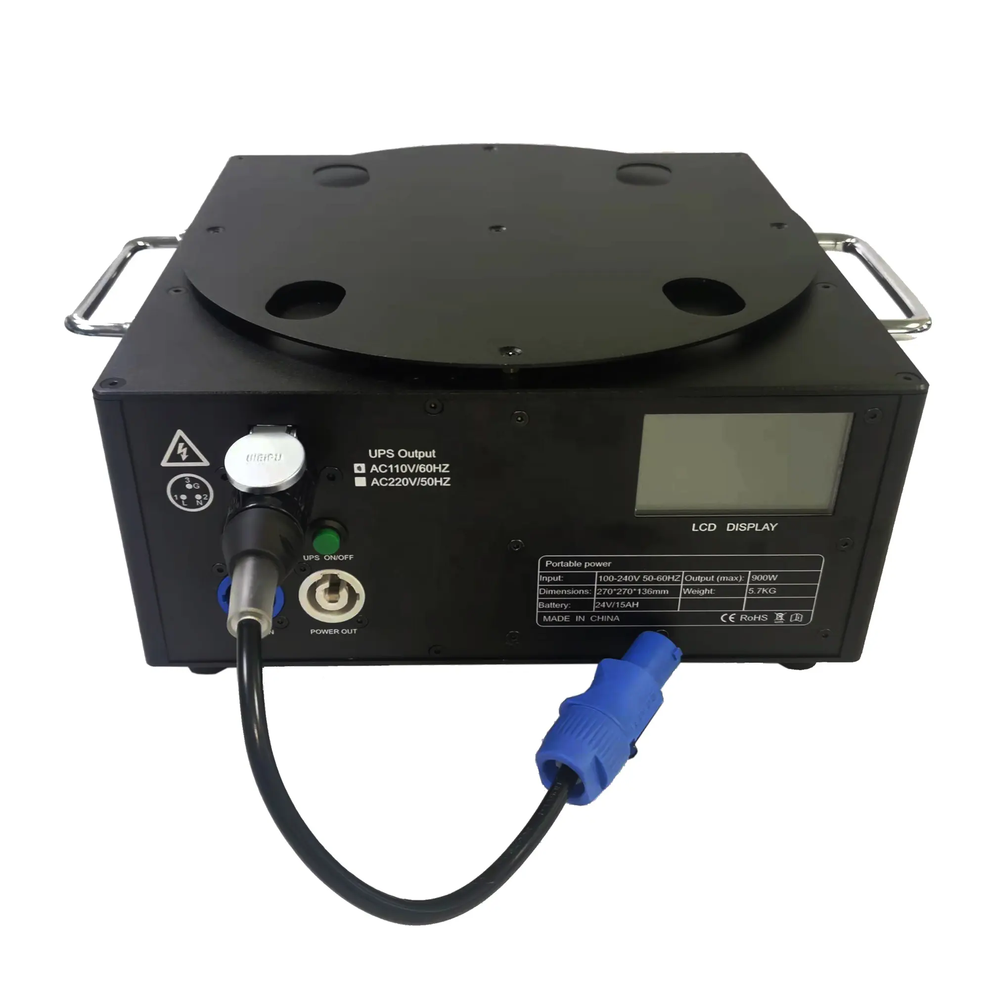 900W Battery base for spark machines to supply power for event