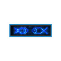 Pin portátil en varios idiomas, miniinsignia LED con nombre, nombre, número, precio, para teléfono inteligente