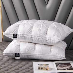 Wholesale Luxury 100% Cotton Goose Down <strong>Pillow</strong> Certificated <strong>Soft</strong> Down Feather <strong>Pillow</strong> for All Ages - Product Image 3