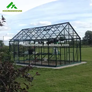 Luxury homely aluminium glass greenhouses widely used for flower and vegetables