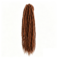 Extensions de cheveux synthétiques de haute qualité, tresses au crochet chic, dreadlocks fines naturelles pour femmes noires, vente en gros professionnelle