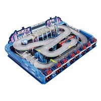 Machine de jeu d'arcade de course sur circuit multijoueur Speed Racing Future City