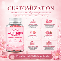 Gummies éclaircissantes en gros pour la peau, OEM/ODM, marque privée, L-Glutathion, Collagène, Biotine, Gummies éclaircissantes, Soutien