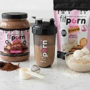 Fitporn Shaker Sferico 500 ml, Botella Deportiva Reutilizable de Acero Inoxidable - Product Image 1