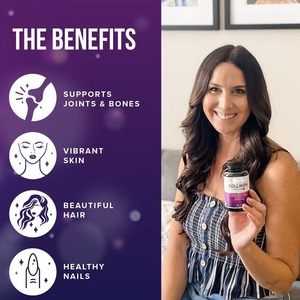 Capsules de collagène multi-vitamines, acide hyaluronique, vitamine C, peptides de collagène naturels pour la beauté des femmes, complément de collagène. - Product Image 2