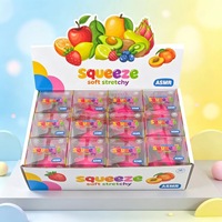 Juguete Blandito y Crujiente, Juguete Antiestrés Creativo, Bloques de Construcción con Forma de Fruta del Dragón, Juguete Sensorial con Sonido de Estallido Crujiente