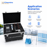 Kit de test de la qualité de l'eau : Turbidité, couleur, chlore résiduel, fluorure, désinfectant – Ensemble d'analyse pour laboratoire, terrain et eau potable