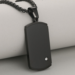 <span class=keywords><strong>Collana</strong></span> in Acciaio Inossidabile Personalizzabile all'Ingrosso per Incisione, Ciondolo Semplice da <span class=keywords><strong>Uomo</strong></span> Tipo Dog Tag <span class=keywords><strong>Placcato</strong></span> <span class=keywords><strong>Oro</strong></span>, Gioielli Fai-da-Te alla Moda - Product Image 6