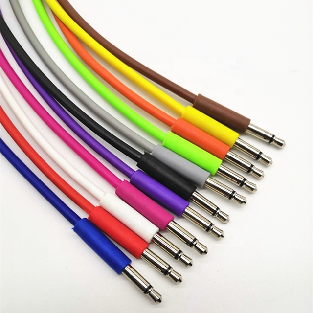 Colorful 11 Pack Eurorack 3.5m Patch Cable 3.5mm 1/8" Mono Patch Cables for for Eurorack Modular Synthesizer Audio Cable