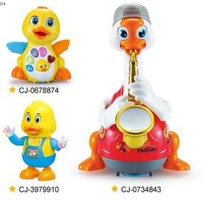 Jouets sonores de canard en plastique balançoire éducative <span class=keywords><strong>pour</strong></span> bébé jouet de canard jaune <span class=keywords><strong>avec</strong></span> musique - Product Image 5