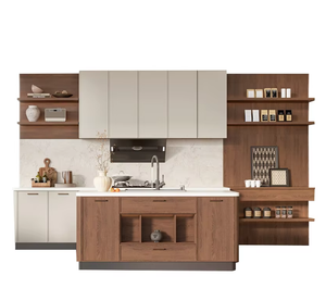 Meubles de cuisine sur mesure en bois mélaminé Sanpotova avec îlot. - Product Image 3