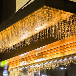 Hot Sale LED Christmas Icicle <strong>Light</strong> Outdoor Waterproof Party Wedding fairy Curtain <strong>Light</strong> Street Garden Decorative <strong>String</strong> <strong>Lights</strong> - Product Image 3