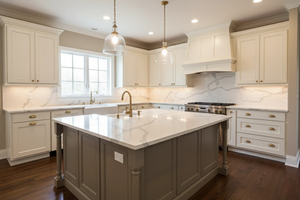 FREE SAMPLE 100% VIETNAM ARTIFICIAL QUARTZ CALACATTA OCEAN BIG SLAB MODERN DESIGN Eco-Friendly for HOTEL KITCHEN & BATHROOM - Product Image 4