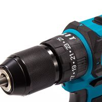 Perceuse électrique classique pour batterie Makita avec moteur sans balais Mandrin en métal de 13mm avec fonction d'impact Jeu de tournevis pour perceuse électrique
