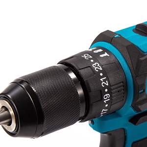 Perceuse électrique classique pour batterie <span class=keywords><strong>Makita</strong></span> avec moteur sans balais Mandrin en métal de 13mm avec fonction d'impact Jeu de tournevis pour perceuse électrique - Product Image 5