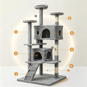 Foreign Trade <b>Cat</b> Climbing Rack <b>Cat</b> Rack for Big <b>Cats</b> <b>Cat</b> Nest All-in-One Luxury Stable <b>Cat</b> Jumping <b>Platform</b> <b>Cat</b> Tree Wholes - Product Image 4