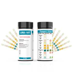 Jauge d'urine de diagnostic à domicile 100 bandelettes URS 10T bandelettes de réactif d'analyse d'urine <span class=keywords><strong>bandelette</strong></span> de test d'urine <span class=keywords><strong>10</strong></span> paramètres - Product Image 1
