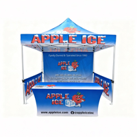 Tente Pop-Up Publicitaire Extérieure 3x3m Grande Taille en Aluminium, Personnalisable, Étanche et Anti-UV pour Salons Professionnels et Événements