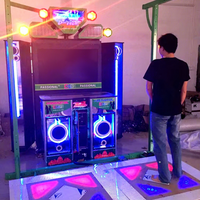 Machine d'arcade de danse à LED pour 2 joueurs, simulateur de rythme commercial à monnayeur pour centres commerciaux et parcs d'attractions