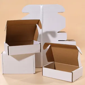 OEM individuelles Logo bedruckte luxuriöse faltbare kosmetische Packbox aus Wellpappe Kraftpapier Karton Versandbox versandkarton