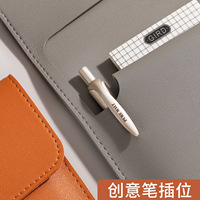 Carpeta A4 de PU de Gran Capacidad, Bolsa de Archivos de Alta Calidad, Personalizable con Logotipo Empresarial para Reuniones, Negocios, Estudiantes y Promociones