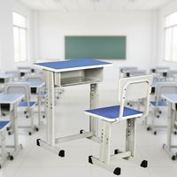 Chaise d'école de qualité testée, chaises et table pour enfants, directement de l'usine, logo personnalisé, bureau et chaise d'école