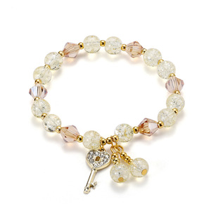 Pulseira de Cristal Colorida com Contas Personalizadas para Meninas, Presente Daisy, Pulseiras de Contas GMB033 - Product Image 3