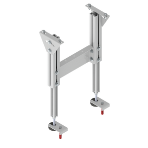 Supporto a due gambe in alluminio con base a vite - Tipo: Pista di rulli leggera LRB - Product Image 1