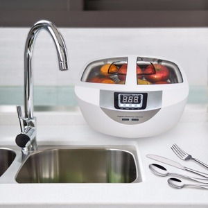 Machine portative de <span class=keywords><strong>nettoyage</strong></span> profond de bain de décapant ultrasonique numérique de 2,5 L pour la maison/<span class=keywords><strong>lunettes</strong></span>/bijoux/usage dentaire - Product Image 4