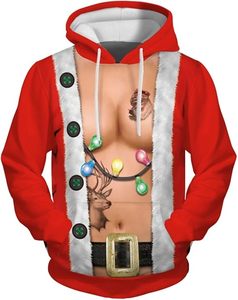 Men's Christmas for <strong>Grinch</strong> Green Monster Round Neck <strong>Sweatshirt</strong> 3D Digital Printing Casual Long Sleeve Hoodie - Product Image 3