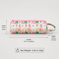 Pochette de rangement matelassée OEM pour outils capillaires, sac floral pour sèche-cheveux, étui pour fer à boucler, sac de beauté portable à main pour femmes et filles