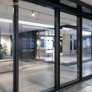 Wazzor Primera Clase Calidad Apartamento Moderno Espejo Deslizante Puerta Vidrio - Product Image 3