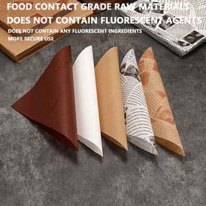Wholesale Deli Food Grade <b>Wrapping</b> <b>Paper</b> Custom Printed Hamburger Parchment Packaging Single Side PE Coating for Bread Cookie - Product Image 3