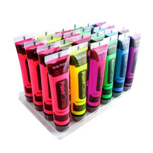 <span class=keywords><strong>Peinture</strong></span> pour le visage et le corps phosphorescente à base d'eau UV néon 10 ml pour enfants, pour Halloween, cosplay, maquillage - Product Image 4