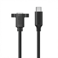 Kabel Ekstensi USB Type-C 5P Male-to-Female Kustom dengan Selubung PVC untuk Pengisian Daya & Transfer Data