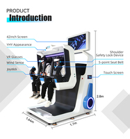 Nouveau simulateur de vol et d'espace commercial 9D à réalité virtuelle 360 degrés pour 2 joueurs, modèle 2026, vente en gros